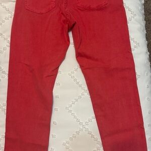 Stylish Red/Coral Women's Jeans